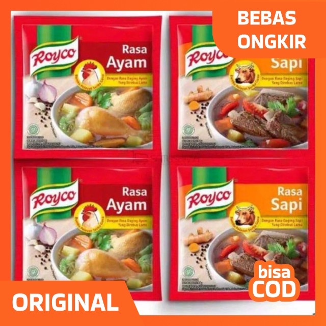 

INSTAN ROYCO AYAM/SAPI PENYEDAP MASAKAN 8gr - 1 PCS