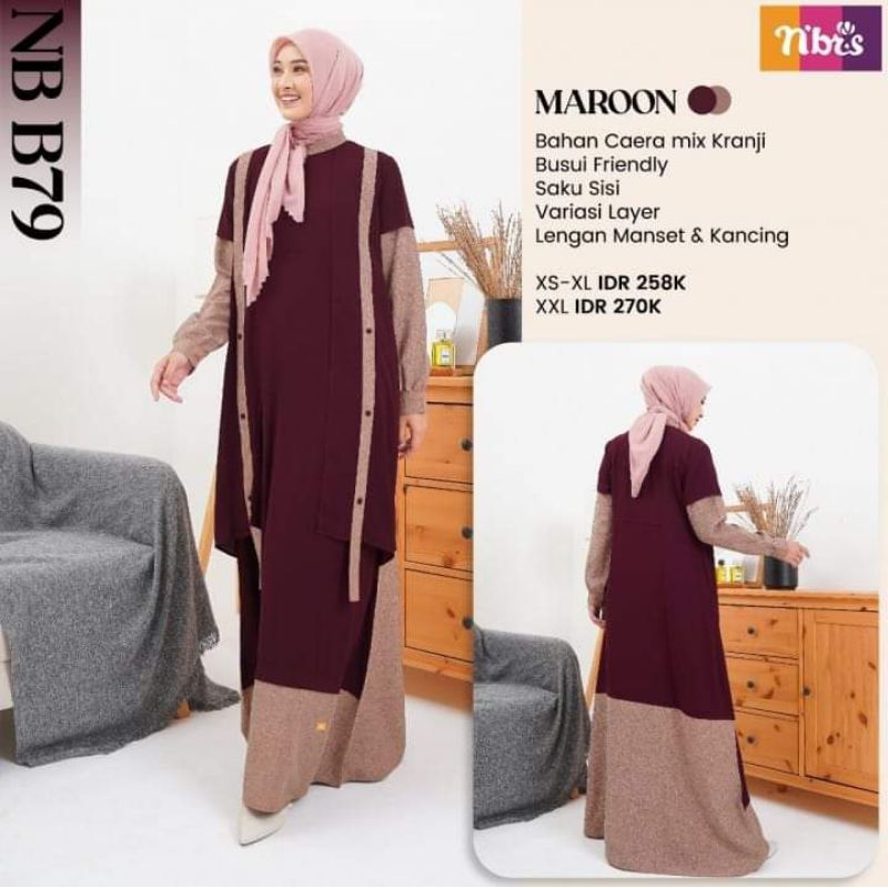 GAMIS NIBRAS NB B79 MAROON