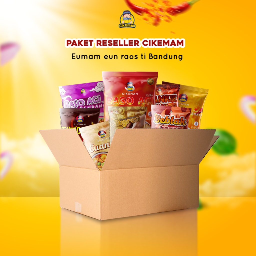 

Cik’Emam – Paket Reseller - Rabokki Topokki Baso Aci Seblak Cingrea - Paket Usaha Termurah Halal