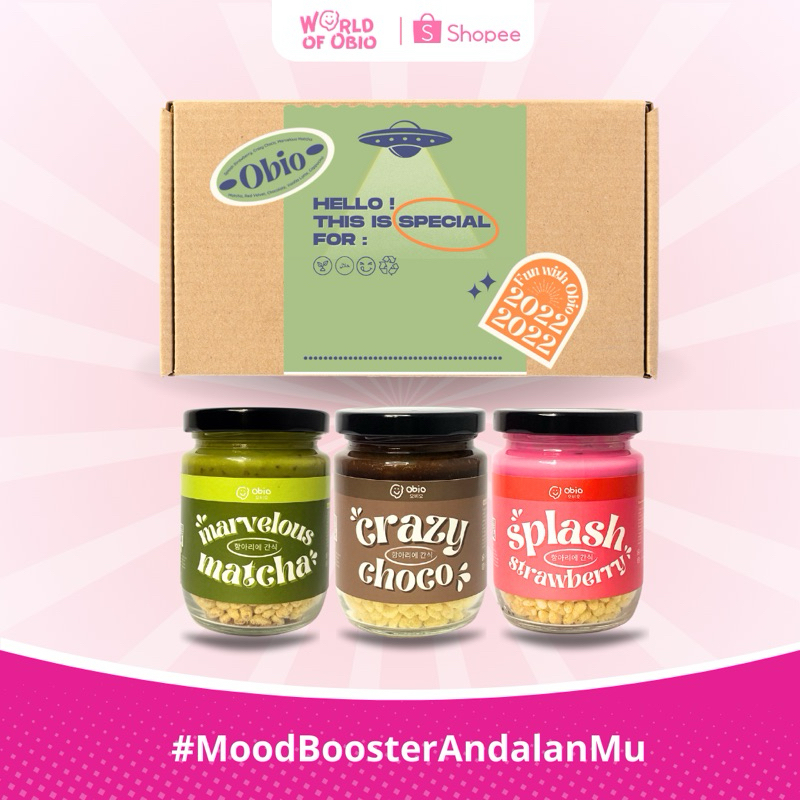 

CHOCO JAR HAMPERS by OBIO Crunch MIX - (Choco in Jar) Hampers, Hadiah, Kado, Box