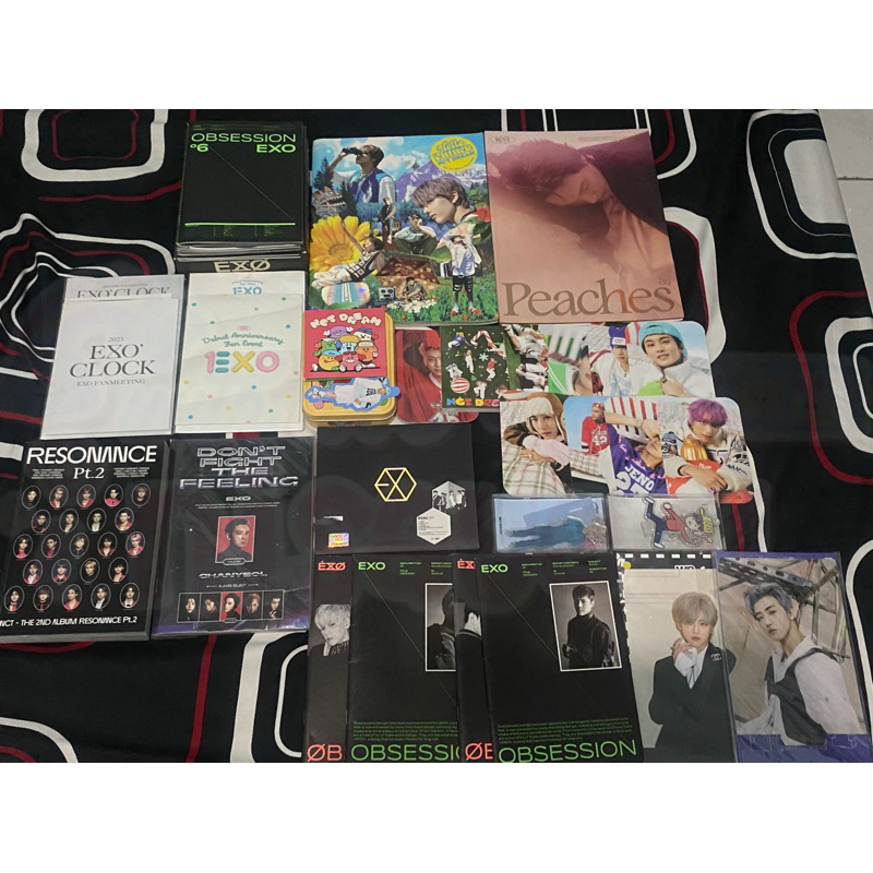 ALBUM MERCHANDIES ONLY EXO NCT MURAH OBSESSION HELLO FUTURE PEACHES CANDY RESONANCE MAMA STANDEE JAE