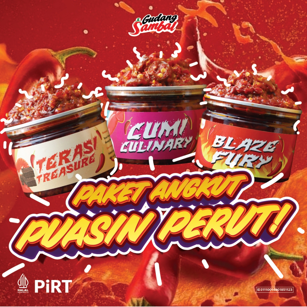 

Special Bundling Sambal Terasi , Cumi , Bawang - Gudang Sambal