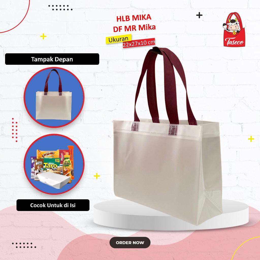 

TASECO Goodie Bag Mika Transparan Tas Hampers Transparan Tas Mika Polos Tas Souvenir 22x27x10