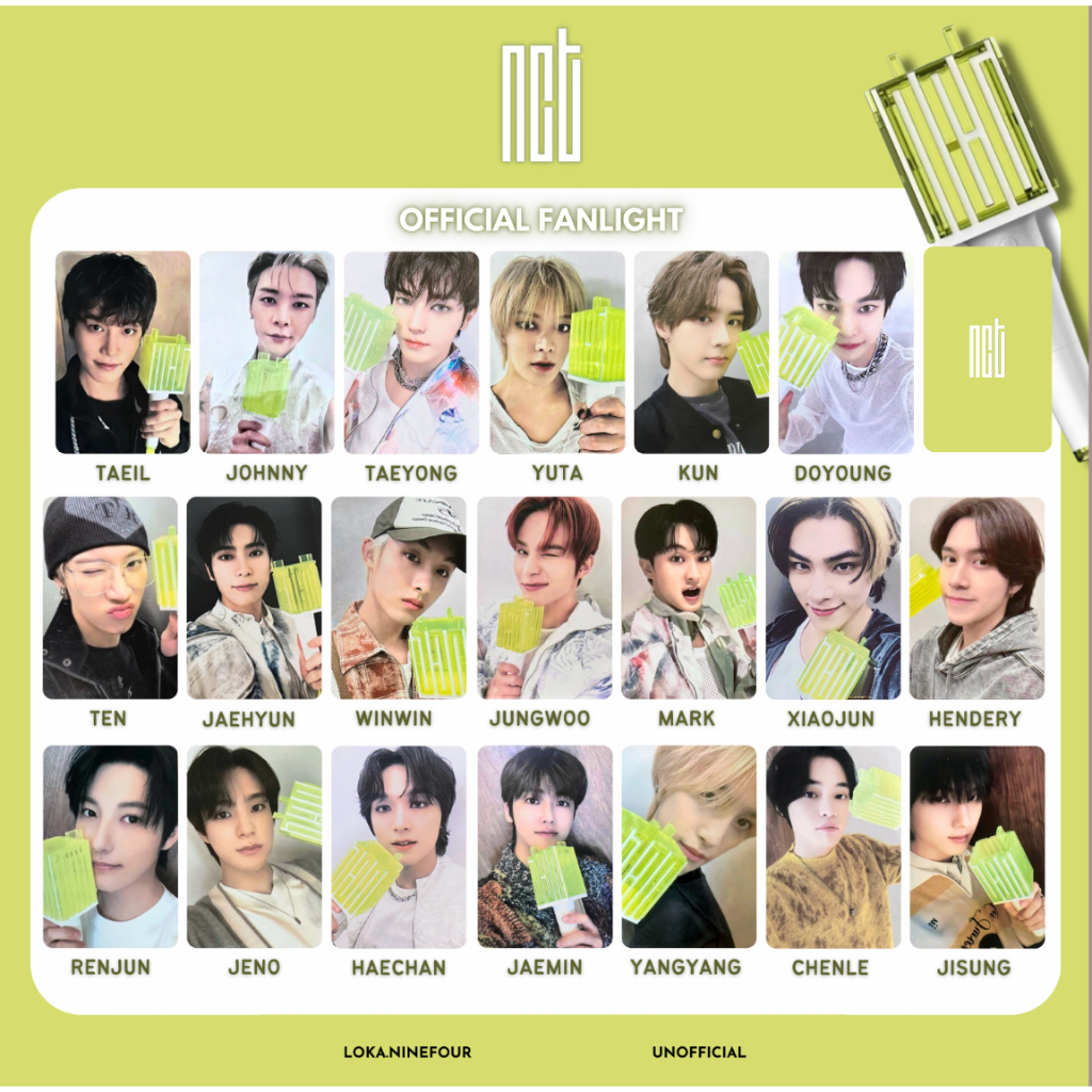 [MINIMAL 10 PCS]  PC Photocard Potocard Premium UNOFFICIAL NCT LIGHTSTICK KPOP MERCH 2 SIS REPLIKA K