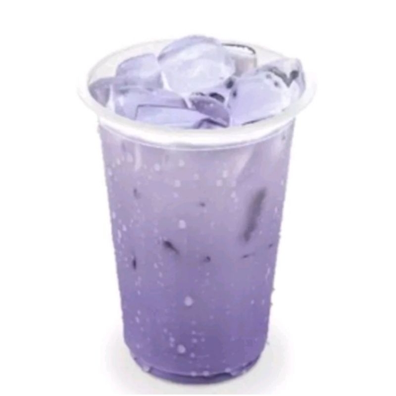 Taro Ice Milk Tea Cup Besar