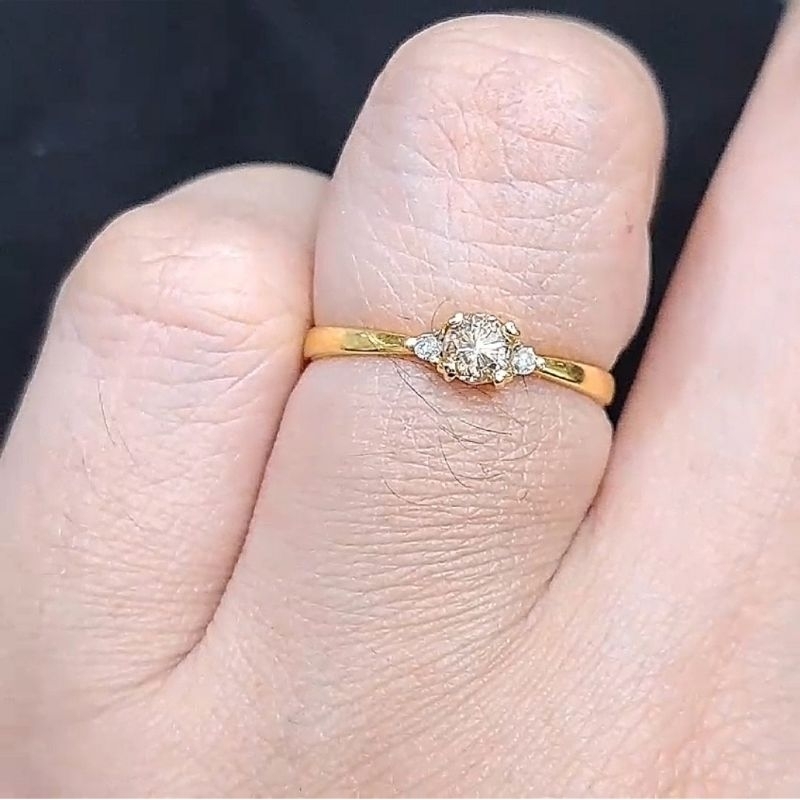 Cincin Berlian Wanita Fashion Natural Berlian Murah Intan Perak Original