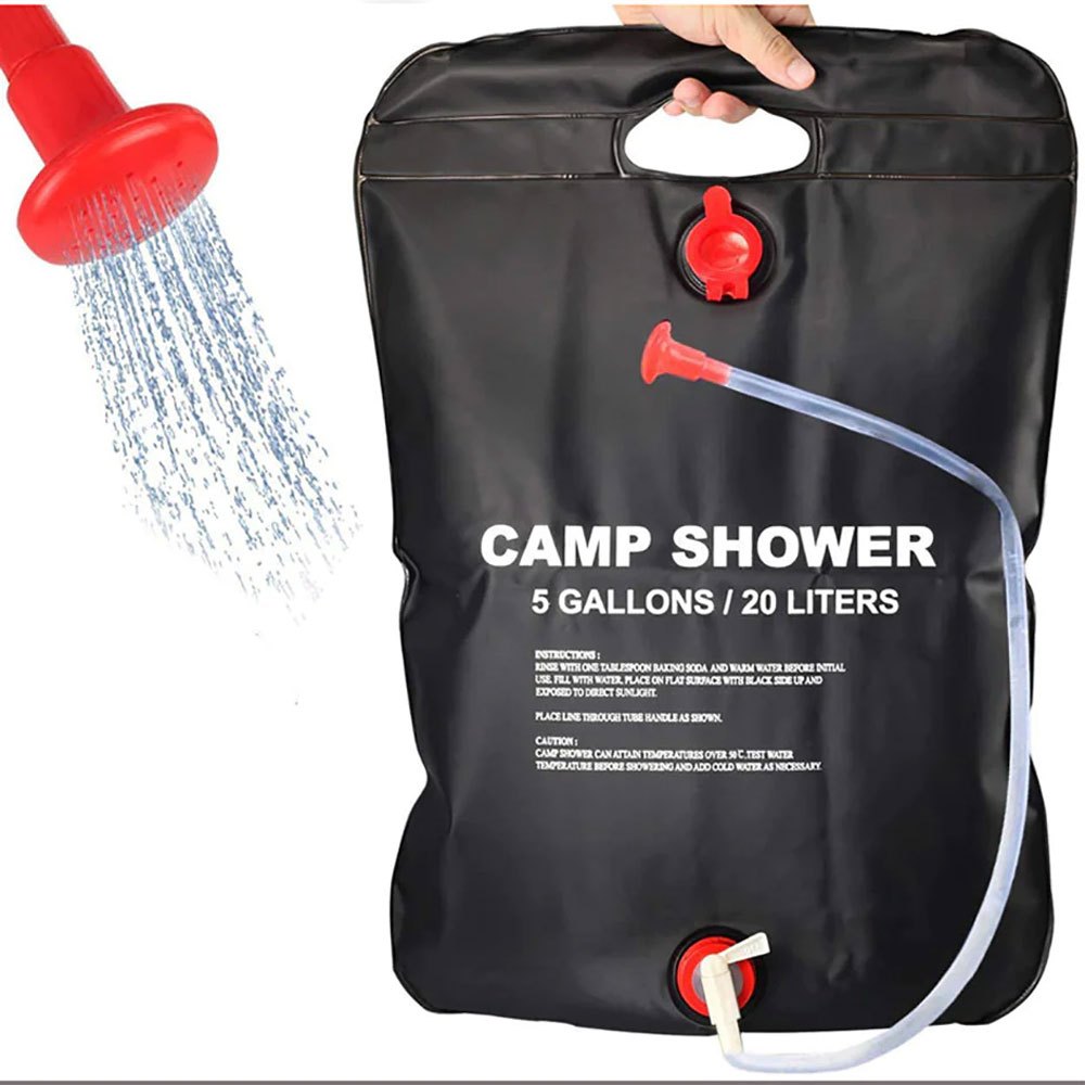 Kantong Air Mandi Shower Kantong Travel Hiking Camp Shower Bag 20 L -Black