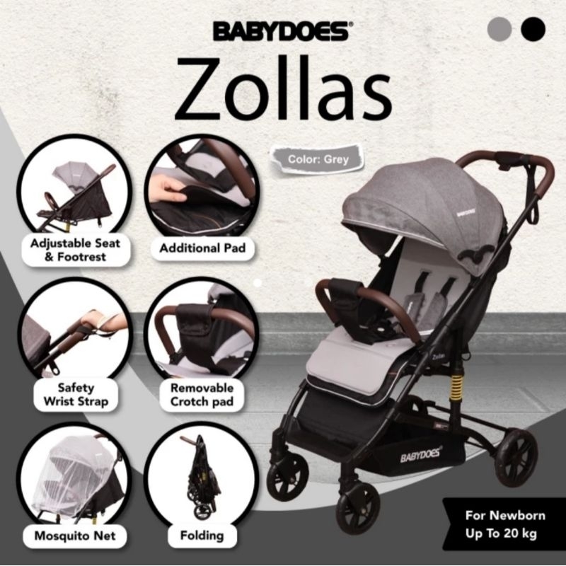 Stroller Babydoes Zollas Kereta Dorong Bayi Baru Lahir