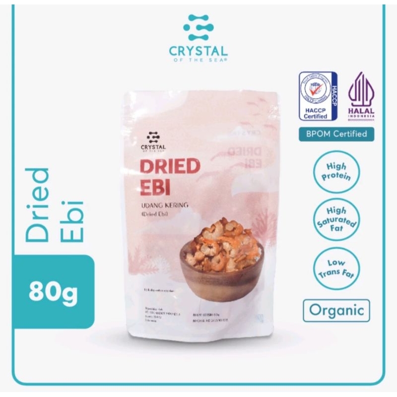 

Crystal Of The Sea Dried Ebi 80 gr - Udang Ebi Kering