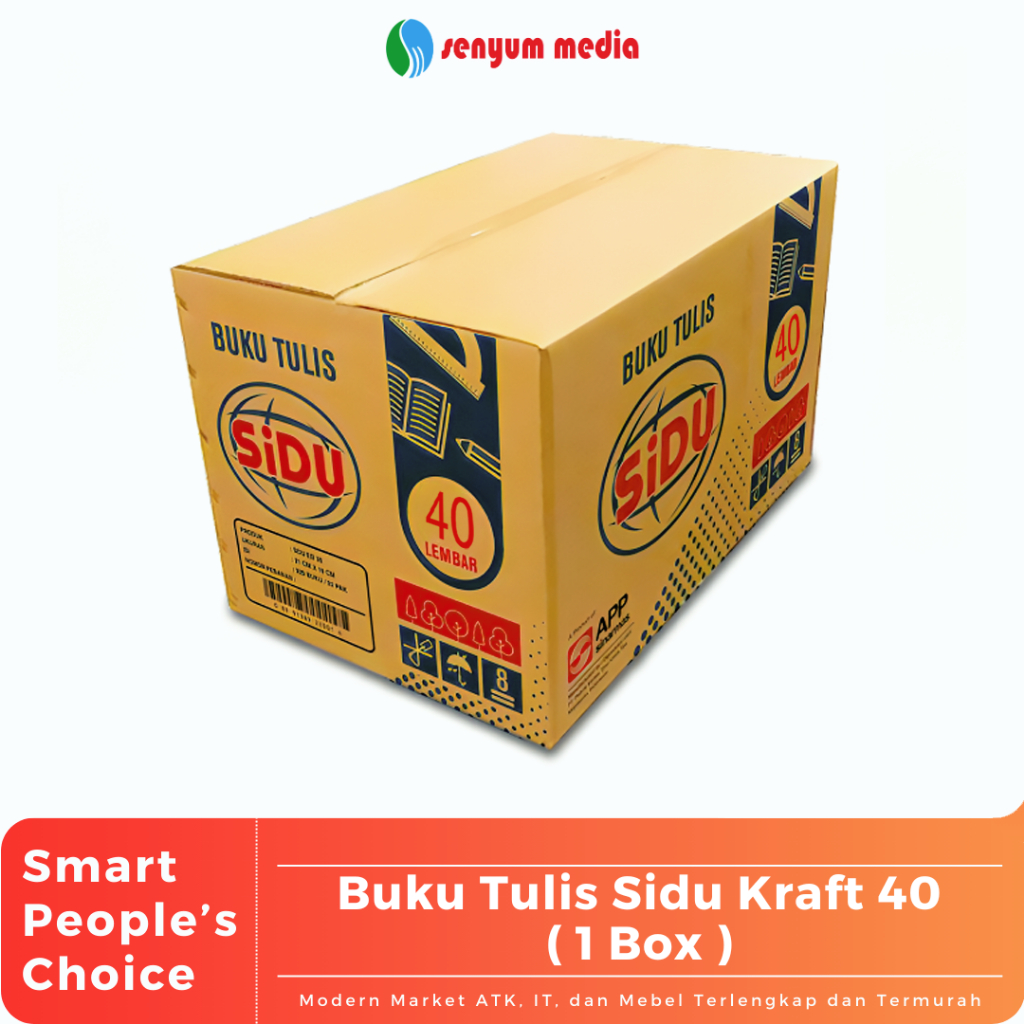 

Buku Tulis Sinar Dunia SIDU Kraft 40 Lembar (1 Box Isi 32 Pack / 320 Buku) (S:BOX)