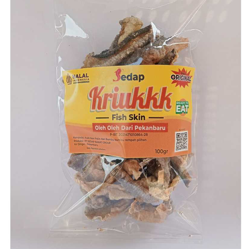 

READY TO EAT KRIUK FISH SKIN - KRUPUK KULIT IKAN PATIN SEDAP 100 GR