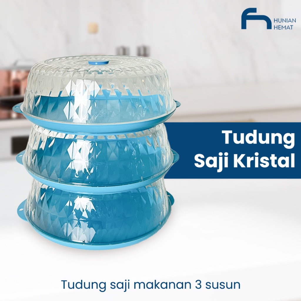 [COD] Tudung Saji Kristal-tudung Saji 3 Susun-tudung Saji Makanan Mewah-tudung Saji Estetik