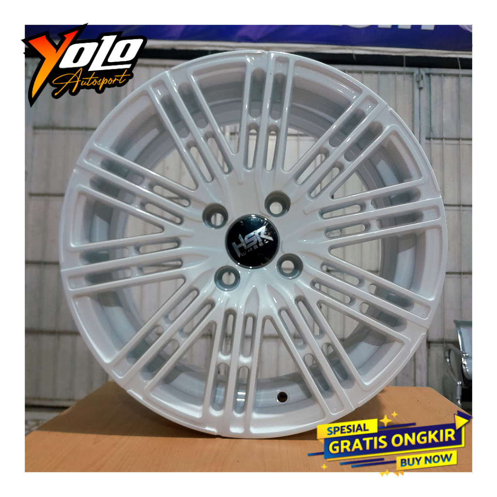 VELG MOBIL RING 15 BUAT BRIO AGYA AYLA SIGRA MOBILIO HSR TOMOK PUTIH