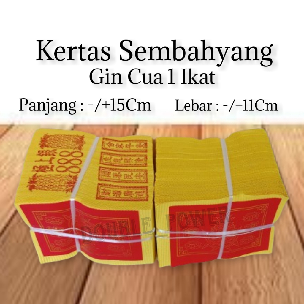 Kertas Sembahyang Puja Gin Cua Import 1 Ikat