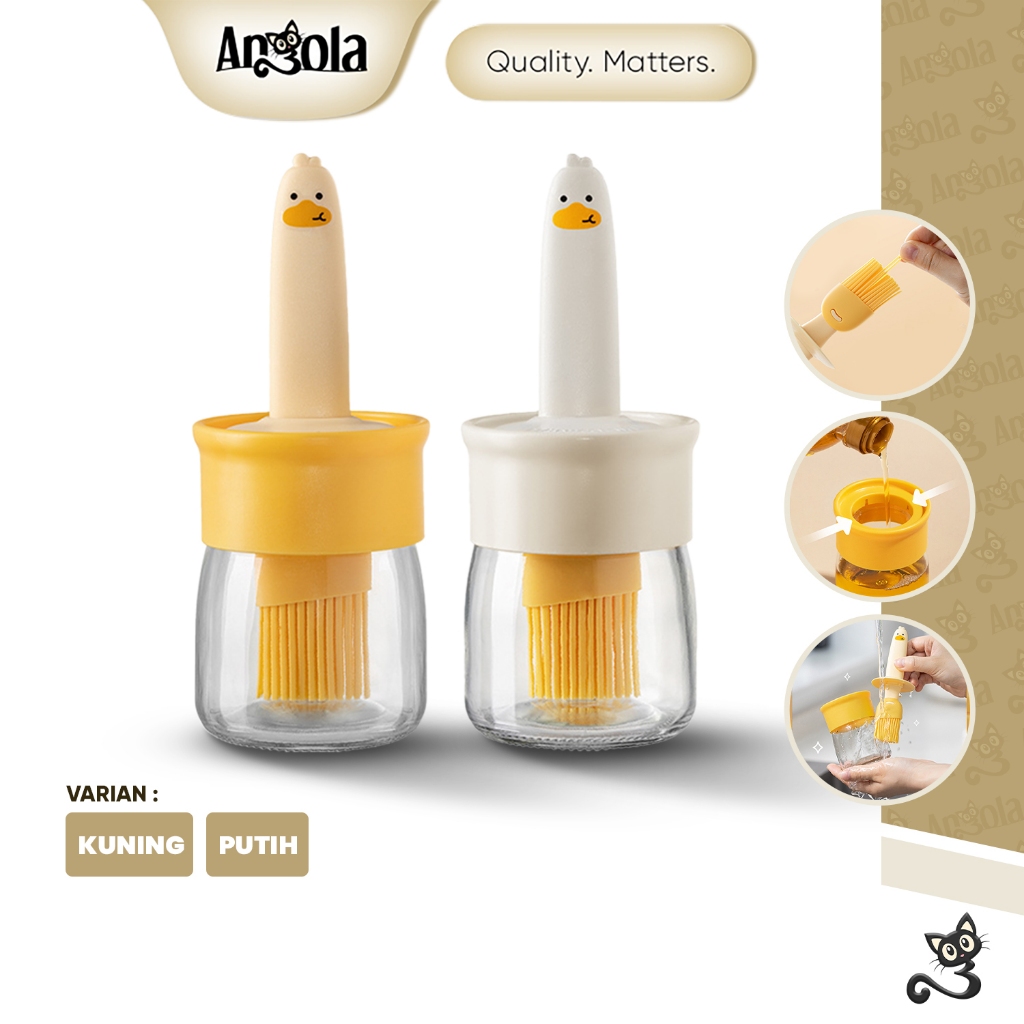 ANGOLA Botol Minyak Kecap Saos Dengan Kuas E08 Oil Bottle