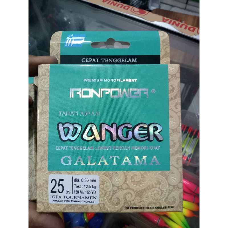 SENAR IRON POWER WANGER SENAR GALATAMA LELE BAWAL PATIN