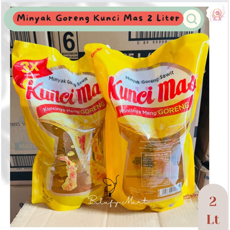 

SIAPKIRIM BILUFY PROMO MINYAK GORENG KUNCI MAS 2Liter Baru Free Packing COD READY STOCK