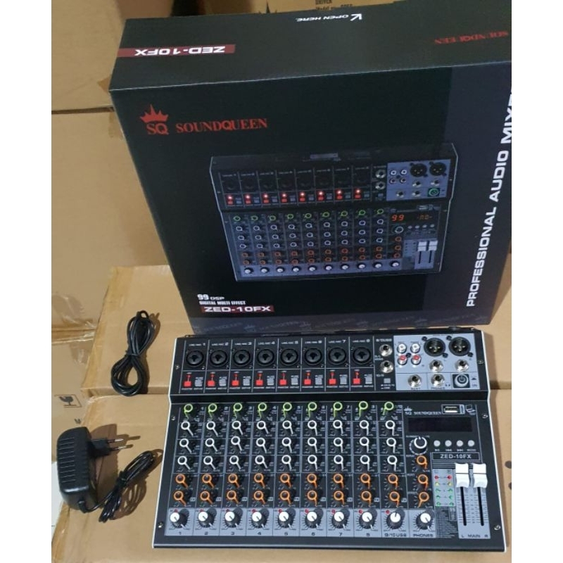 MIXER SOUNDQUEEN ZED-10FX ORIGINAL SQ ZED10FX