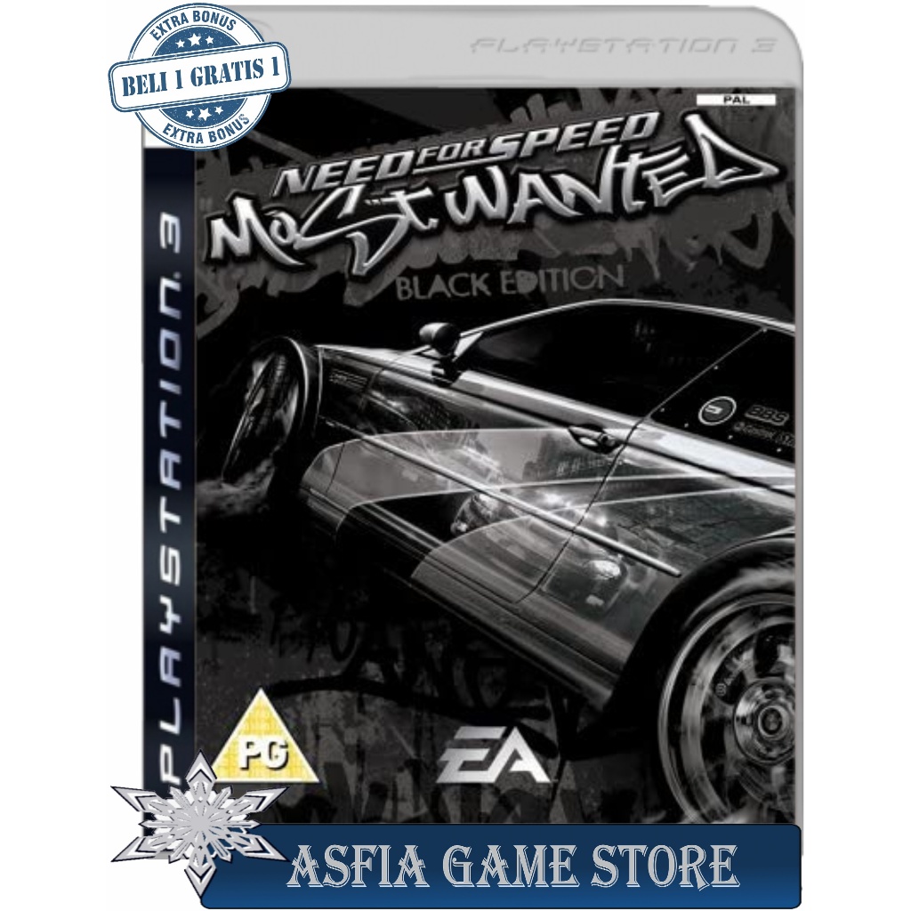 Need For Speed Most Wanted Black Edition  DVD Kaset Game PS3 PKG CFW HEN MULTIMAN