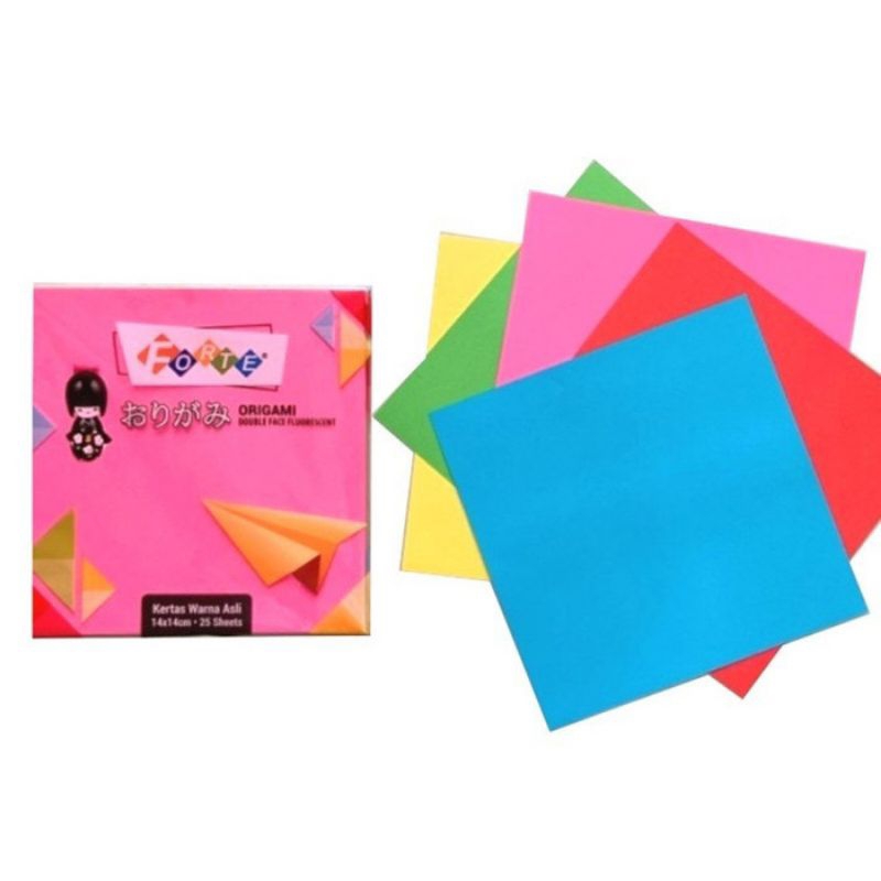 

Kertas Origami Lipat Forte isi 25lbr (uk.12x12, 14x14, 16x16, 20x20) - 14x14