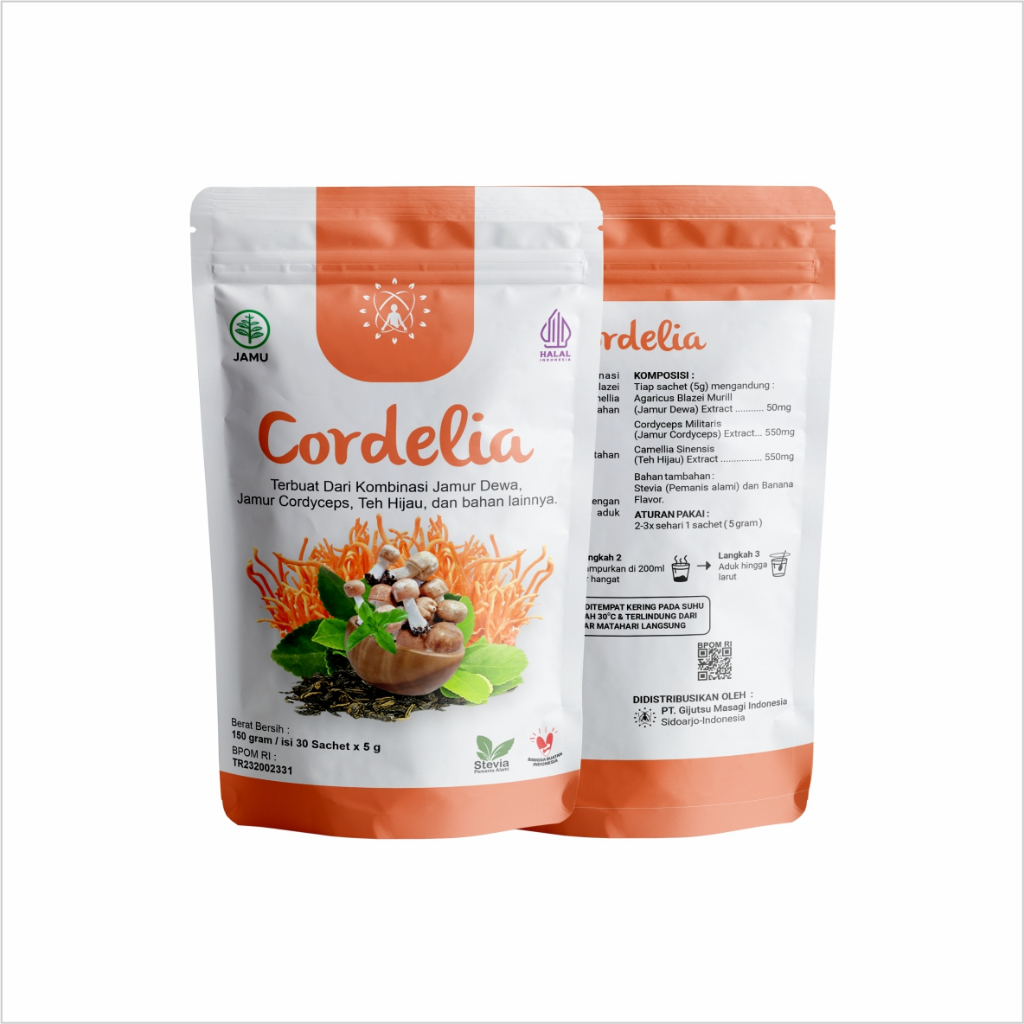 

Cordelia Herbal Kesehatan 30 Sachet BPOM MUI