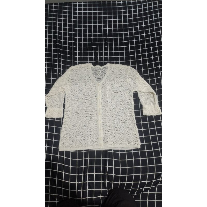 kebaya outer putih lamiko