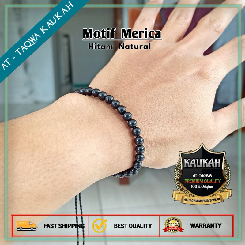 gelang tasbih 33 butir kokka bulat bulat kepala kayu kaukah kokka