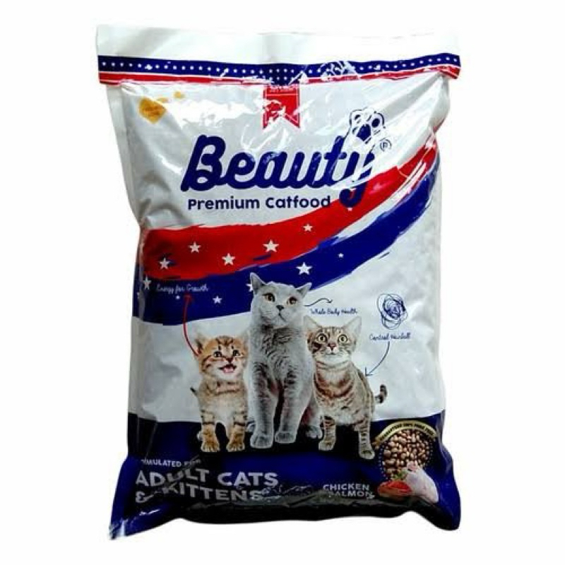 BEAUTY CAT FOOD PREMIUM MAKANAN KUCING KERING 1kg