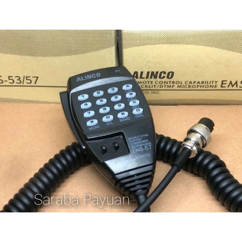 Mic Rig Alinco DR135 EMS-57 DR138 DR435 DR635 EMS-57 Extramic Alinco Ptt Alinco Handmic