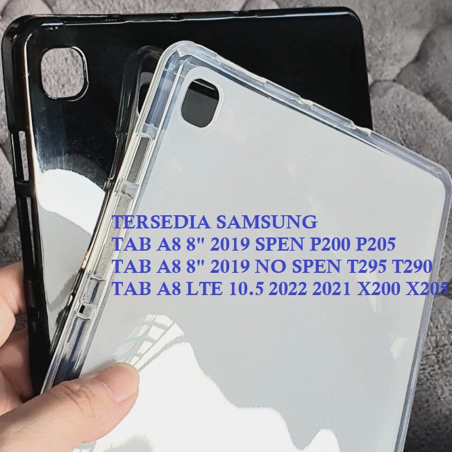Ga Case SAMSUNG TAB A8 219  Case Samsung Tab A8  A8 8 INCI 219 SPEN P2 P25 NO SPEN T295 T29  A8 LTE 15 X2 X25 Softcase Ultrathin TPU Jelly Tablet TPU Case Cover Anti Kuning Jamur