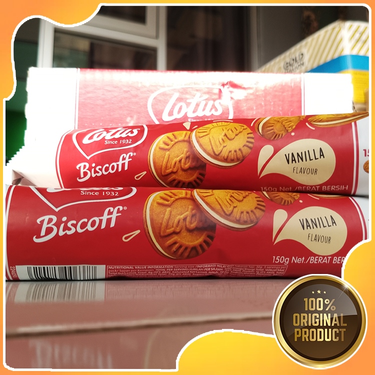 

Lotus Biscoff Sandwich Biscuits Cookies 150gr