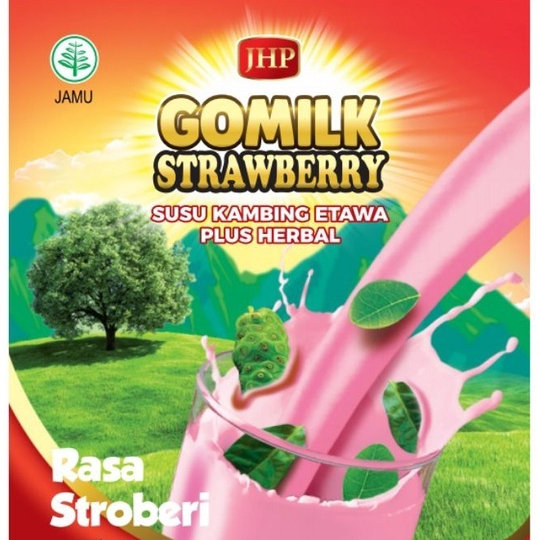 

GOMILK Susu Kambing Etawa Plus Herbal Rasa STRAWBERRY - 200gram