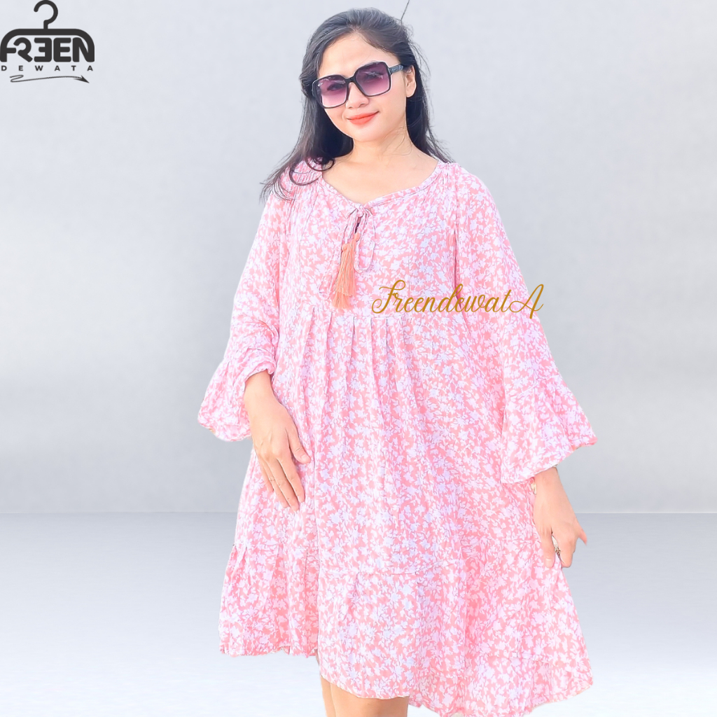 Dress pantai bali wanita tazel motif