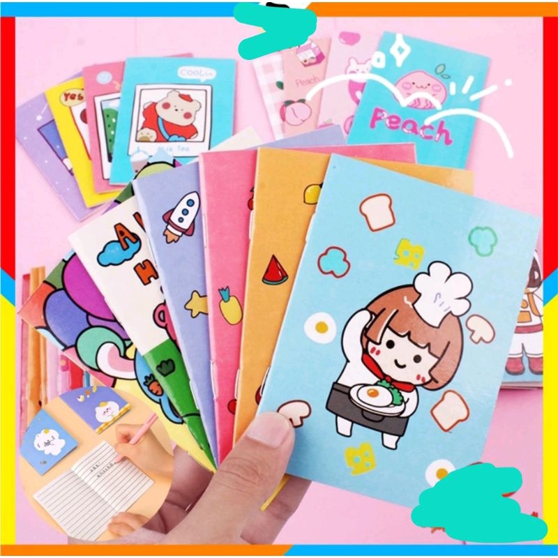 

Buku Tulis Mini Motif Kartun Note Book Mini Cartoon Mini Book Notepad Karakter Buku Tulis Memo Kecil Murah