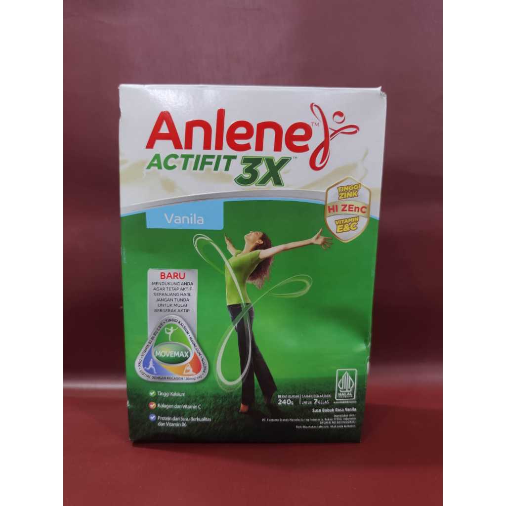 

Anlene Actifit 3X Vanilla 240G