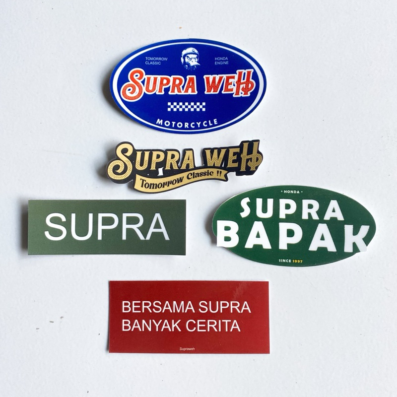 

STIKER SUPRAWEH GRAFTAC SATU SET 5 STIKER