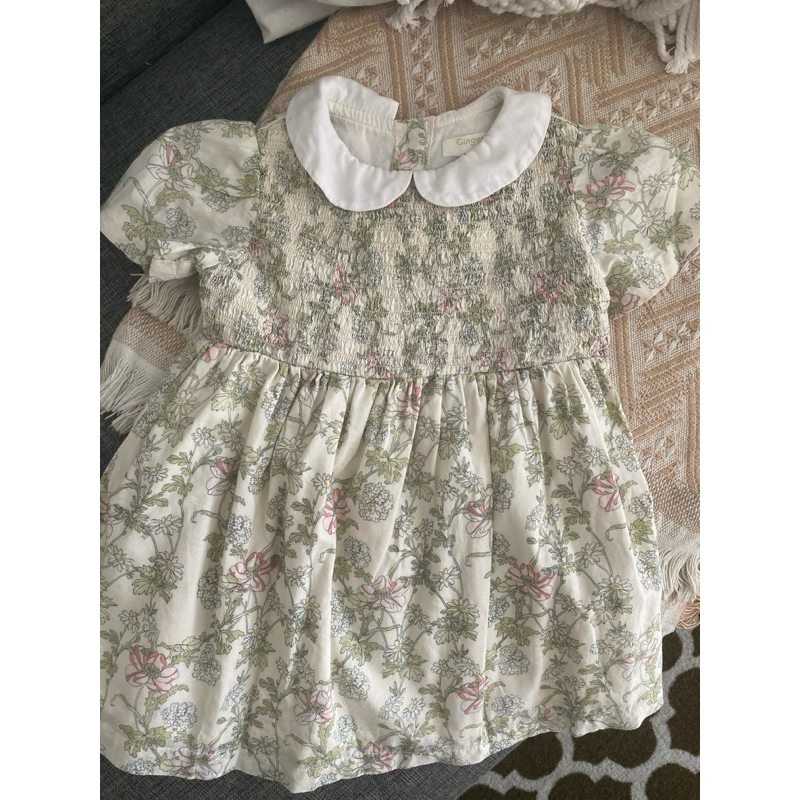 preloved dress smocked gingersnaps handsmocked size 6-12m like a new not zara