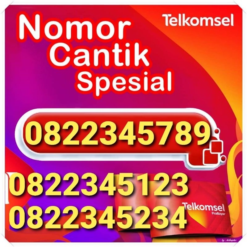 Nomor Cantik Simpati 10 Angka Kartu Perdana Telkomsel Prabayar Spesial Edisi