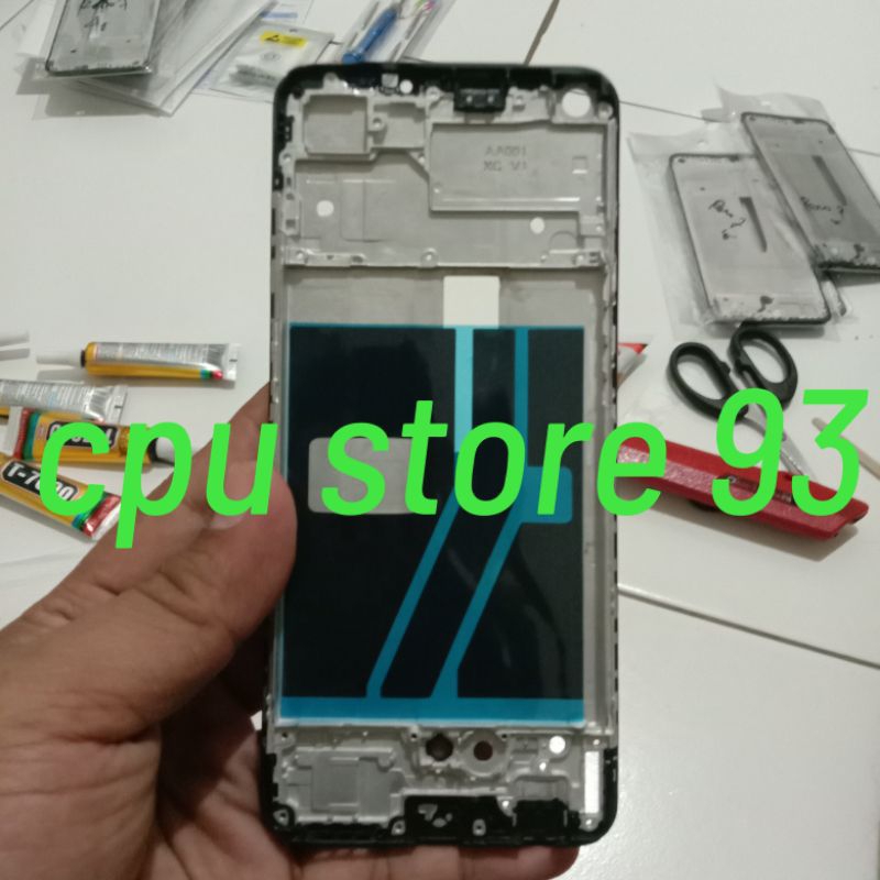 FRAME LCD OPPO A95 4G ORIGINAL - FRAME MIDLE TULANG TENGAH TATAKAN LCD OPPO A95 4G.