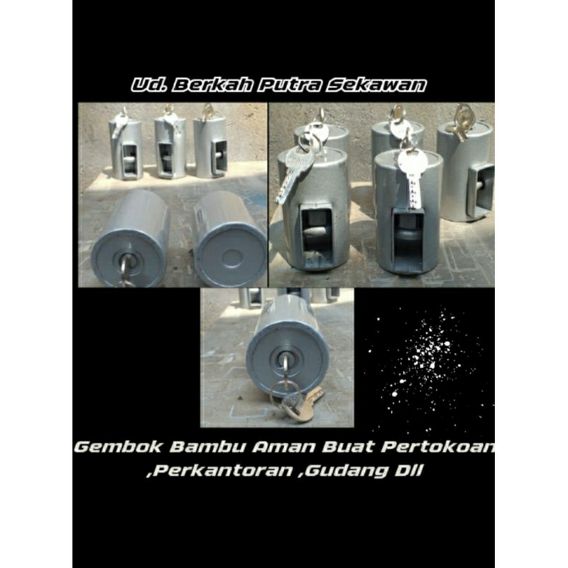 Kunci Gembok tabung folding gate anti maling