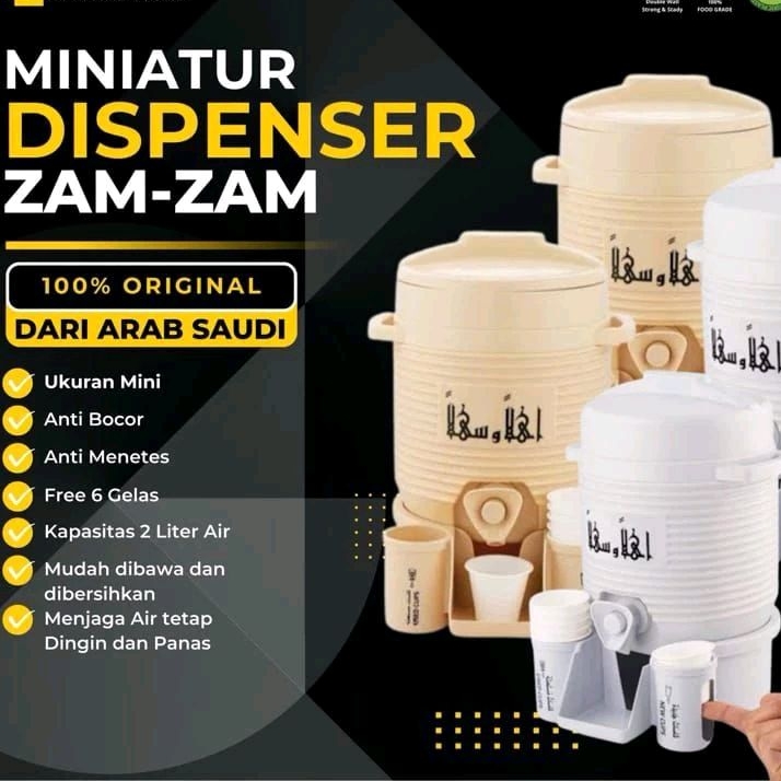 MINIATUR DISPENSER ZAMZAM MASJIDIL HARAM