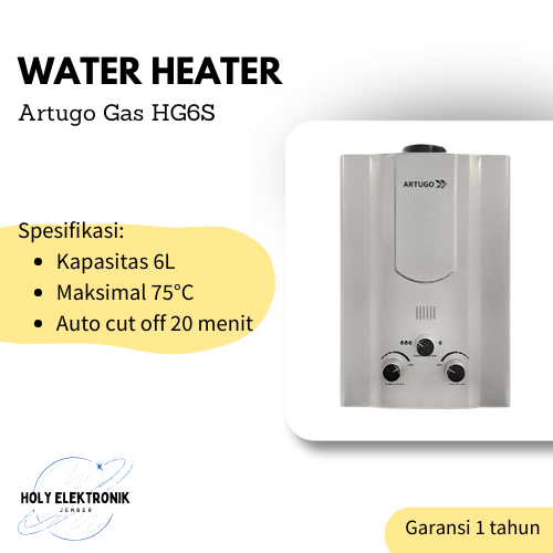 Artugo Water Heater HG-6S Gas