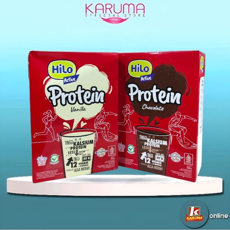 

Hilo Active 500gr, Hilo Susu Bubuk Rasa Chocolate Original Vanilla 500gr