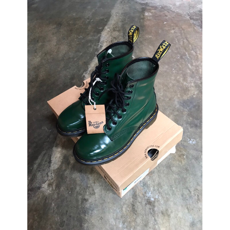 Dr. martens 1460 green smooth