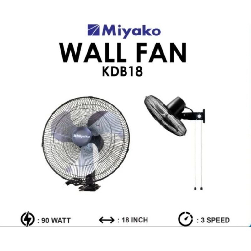 KIPAS DINDING MIYAKO 18" KDB-18