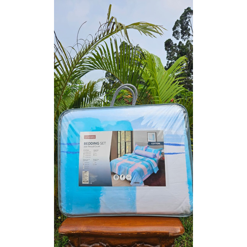 LINOTELA BEDDING SET COTTON 320 Thread count ukuran 180 x 200