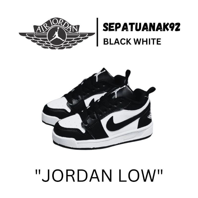 Sepatu Jordan Anak Laki Laki Perempuan Hitam Putih Import Quality