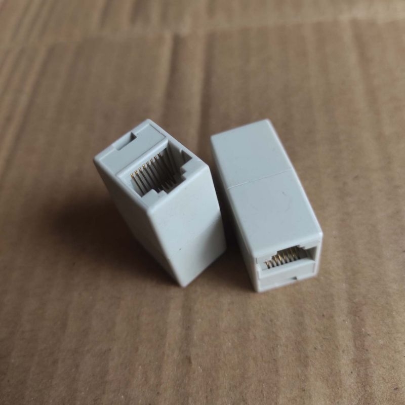 Barel Sambungan konektor LAN RJ45 Penyambung kabel LAN