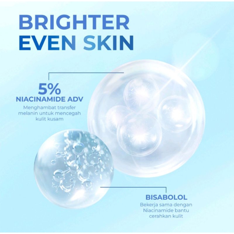 Wardah Lightening Serum Ampoule - Serum 10x Advanced Niacinamide - Menyamarkan Bekas