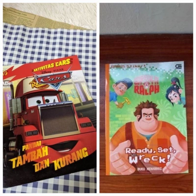 

BUKU EDUKASI AKTIVITAS ANAK MEWARNAI MATEMATIKA DISNEY CARS RALPH